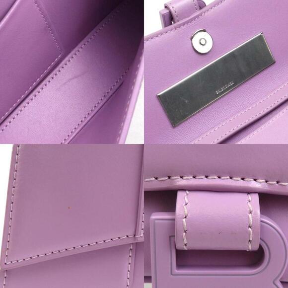 BALENCIAGA Pink Leather Shoulder Bag - Picture 4 of 5